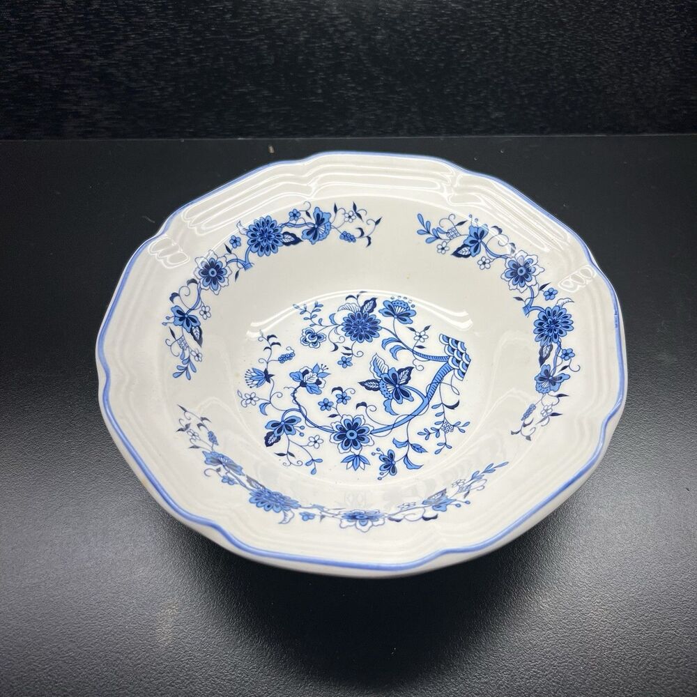 HANKOOK ~Seine Blue Onion ~Round Salad /Soup /Cereal 7" Bowl Korea
